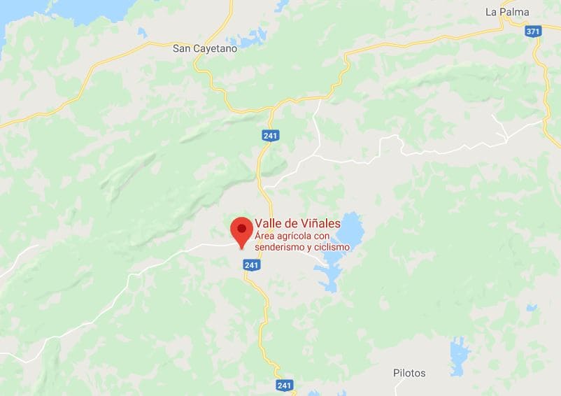 Mapa Valle de Viñales