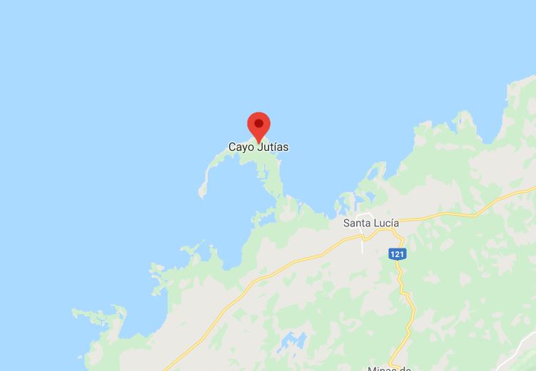 mapa cayo jutias