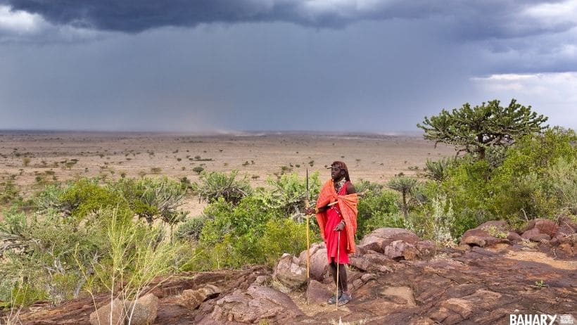 Masais en Mikumi National Park