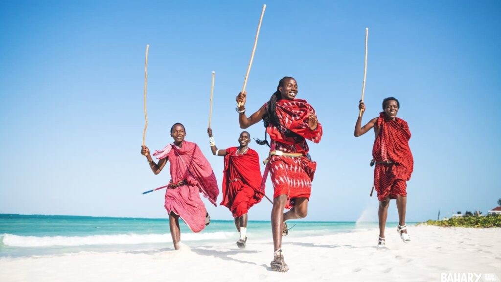 Masais en Zanzibar